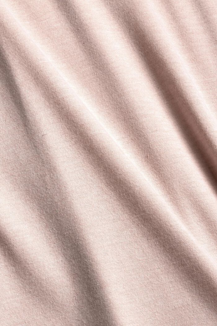 Maglia da pigiama vellutata, 100% cotone biologico, OLD PINK, detail image number 1