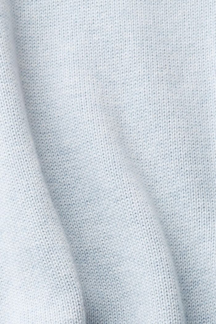 Pullover a maglia in cotone sostenibile, PASTEL BLUE, detail image number 4