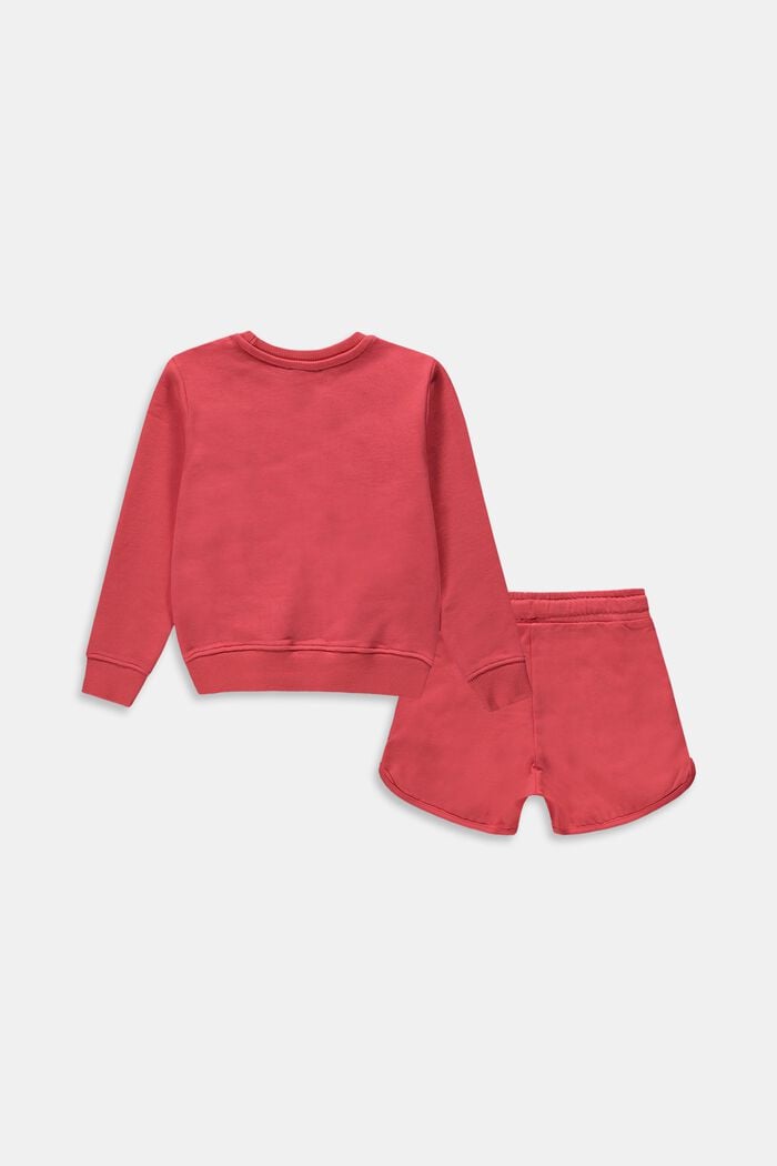 Set: felpa e shorts, ORANGE RED, detail image number 1
