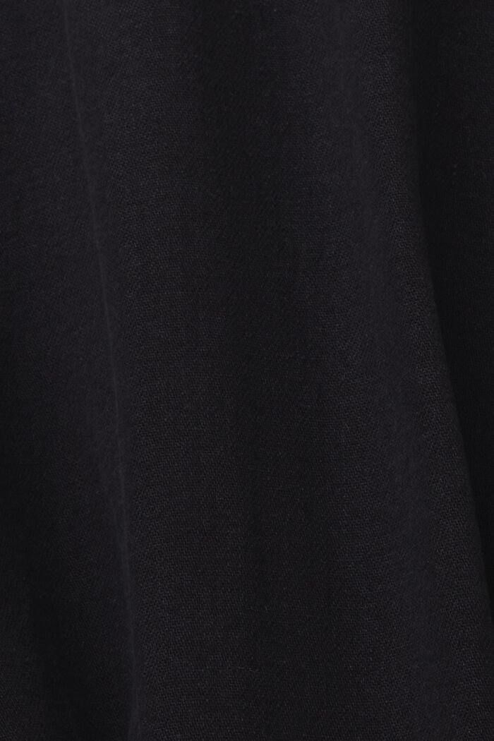 Camicia in denim, 100% cotone, BLACK DARK WASHED, detail image number 5