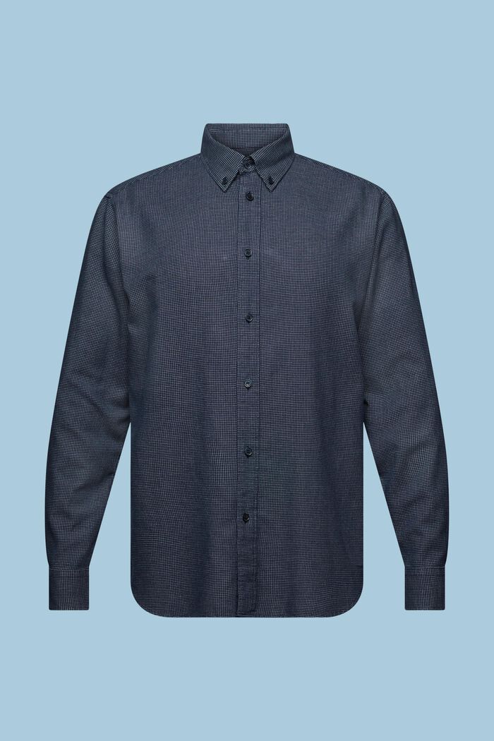 Camicia in cotone a quadretti dalla vestibilità regular, NAVY, detail image number 6