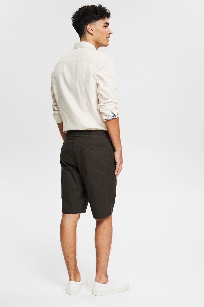 Shorts con vita elastica, 100% cotone, ANTHRACITE, detail image number 3