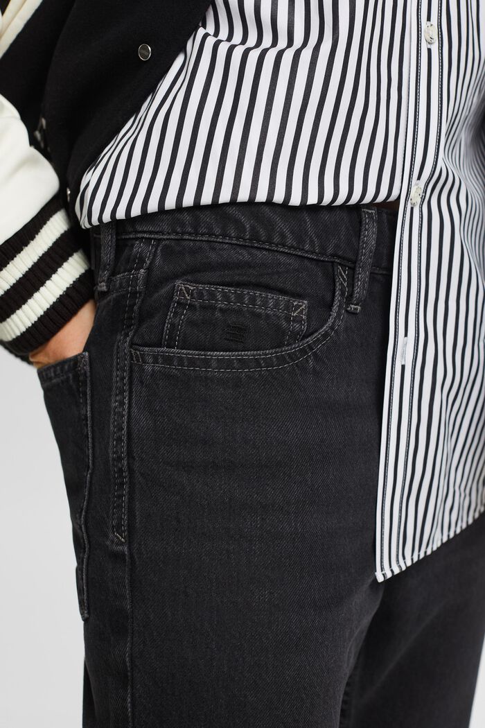Jeans dal taglio bootcut a vita media, BLACK DARK WASHED, detail image number 4