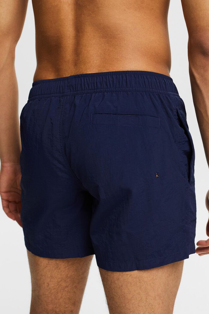 Pantaloncini da bagno stropicciati, DARK BLUE, detail image number 3