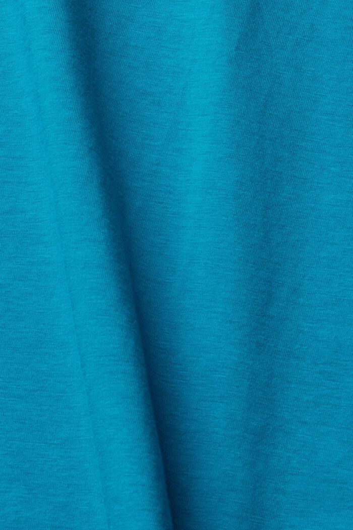 Maglia a maniche lunghe con collo dolcevita, TEAL BLUE, detail image number 1