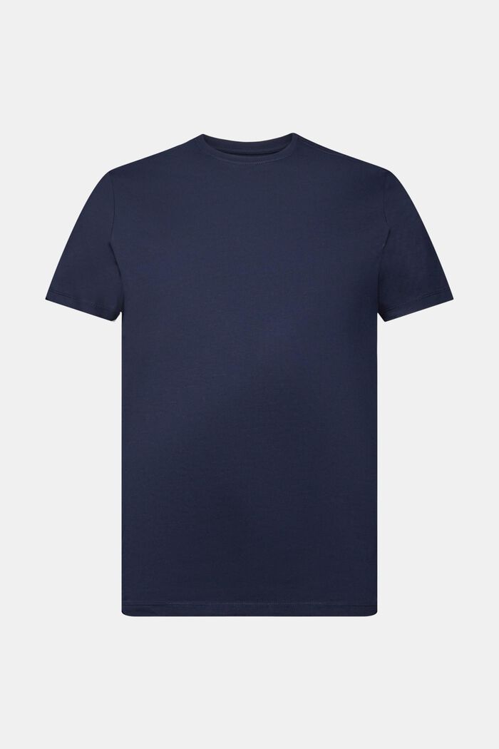 T-shirt slim fit in cotone Pima, NAVY, detail image number 6