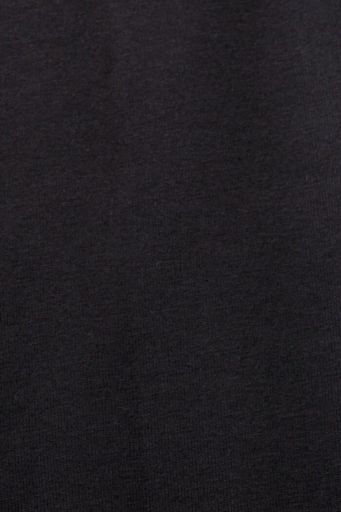T-shirt in cotone biologico con stampa, BLACK, detail image number 5