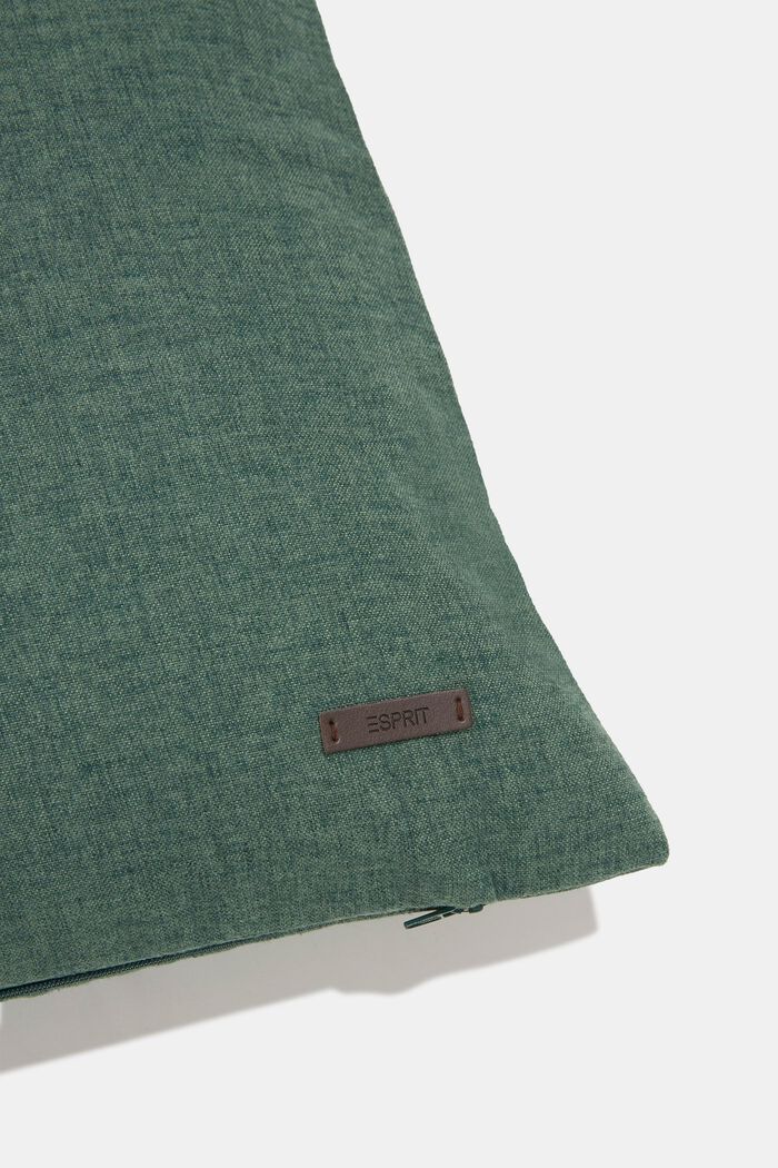Fodera per cuscino in materiale misto con microvelluto, DARK GREEN, detail image number 1