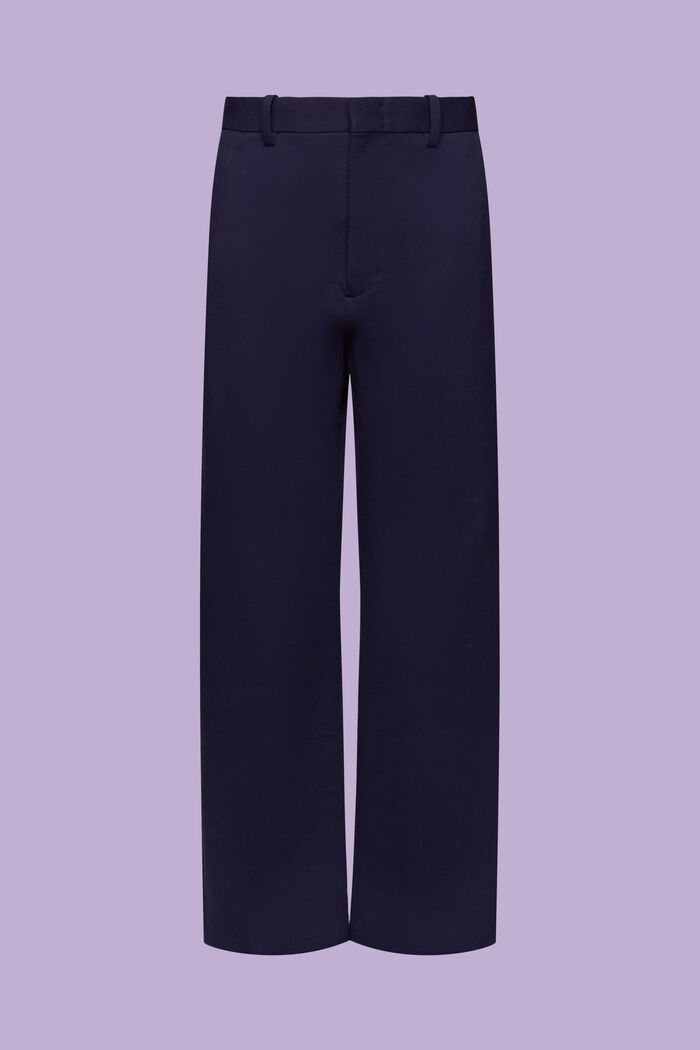 Pantaloni straight in misto cotone biologico, BLUE RINSE, detail image number 6