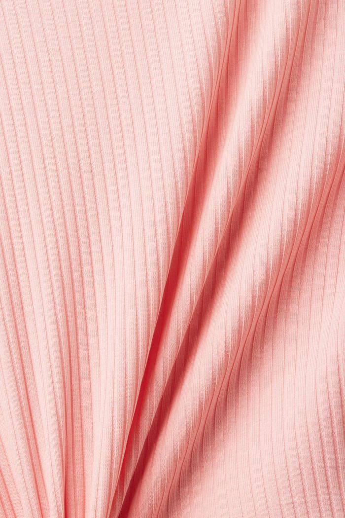 Maglia a coste con manica lunga, PINK, detail image number 5