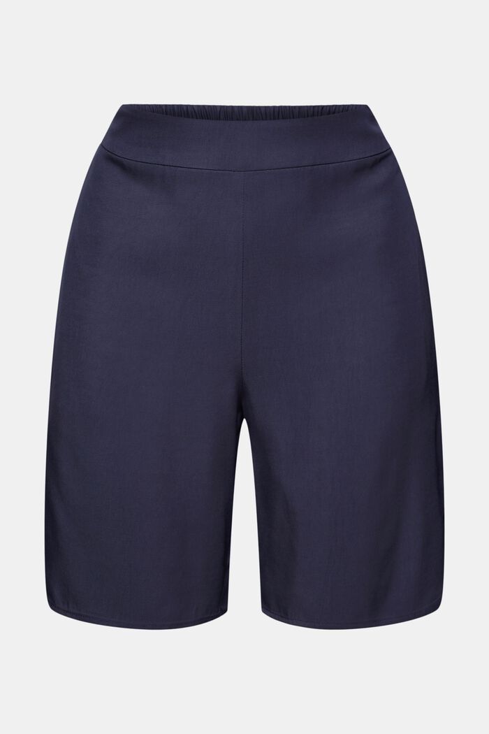 Pantaloncini con fascia elastica in vita, LENZING™ ECOVERO™, ANTHRACITE, overview