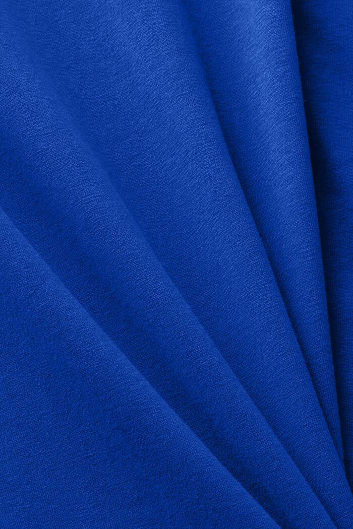 Maglia a manica lunga in cotone, BRIGHT BLUE, detail image number 4