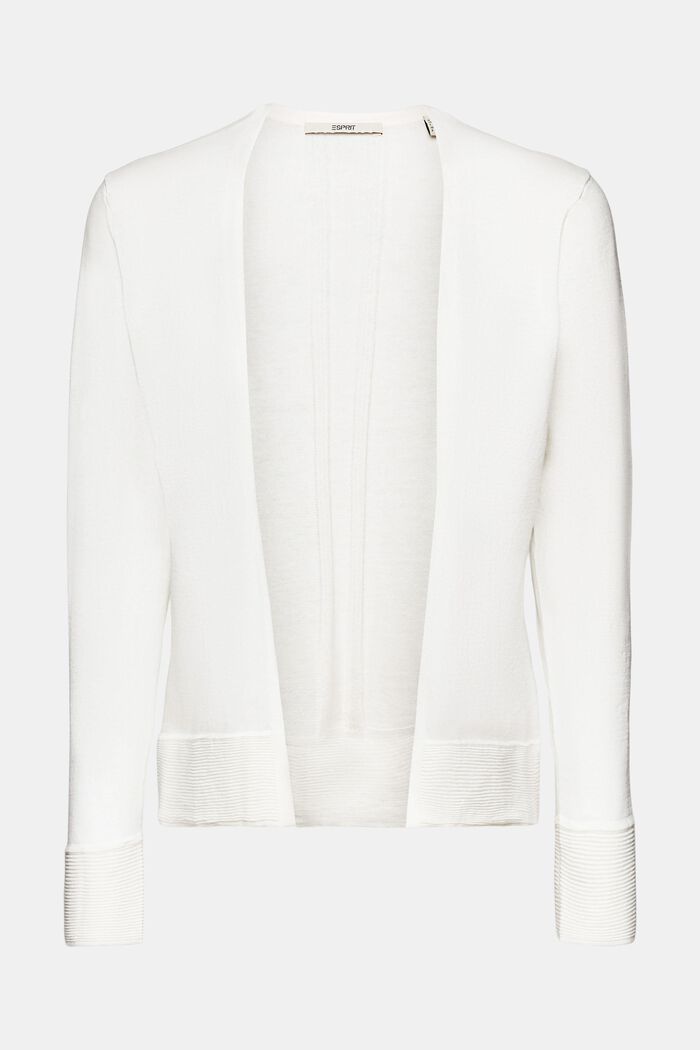 Giacca a maglia aperta, OFF WHITE, detail image number 6