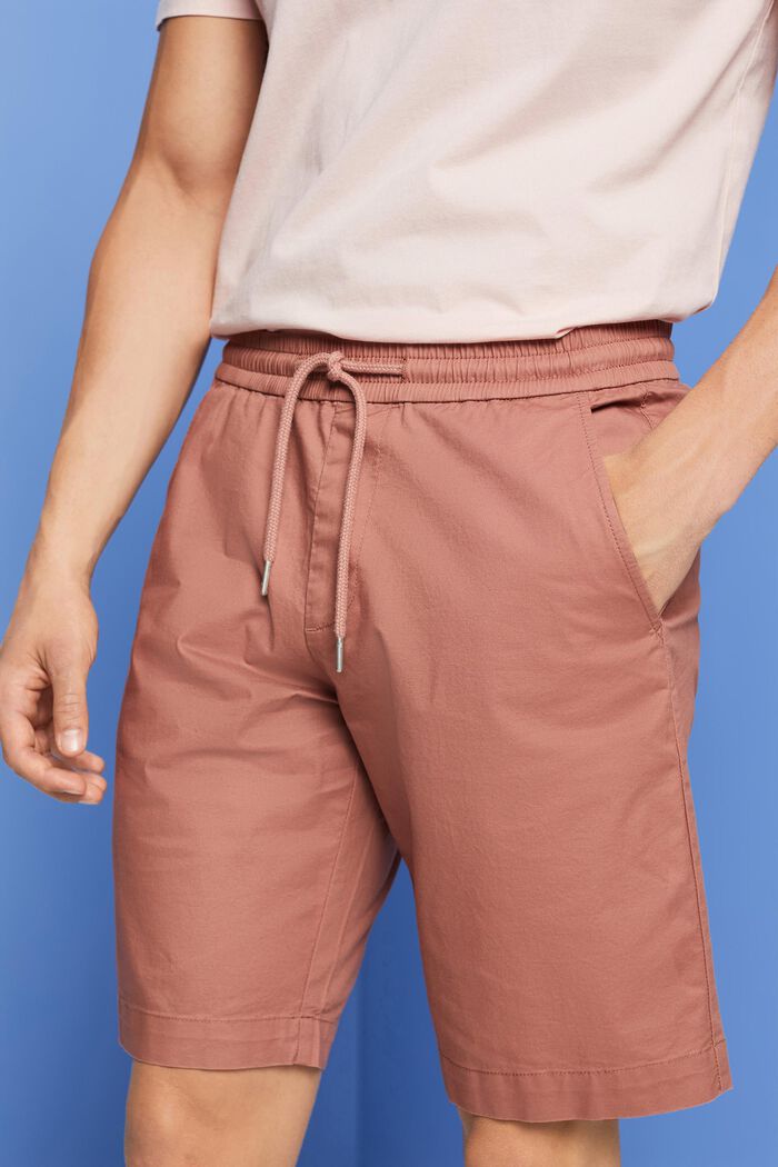 Shorts in twill di cotone, DARK OLD PINK, detail image number 2