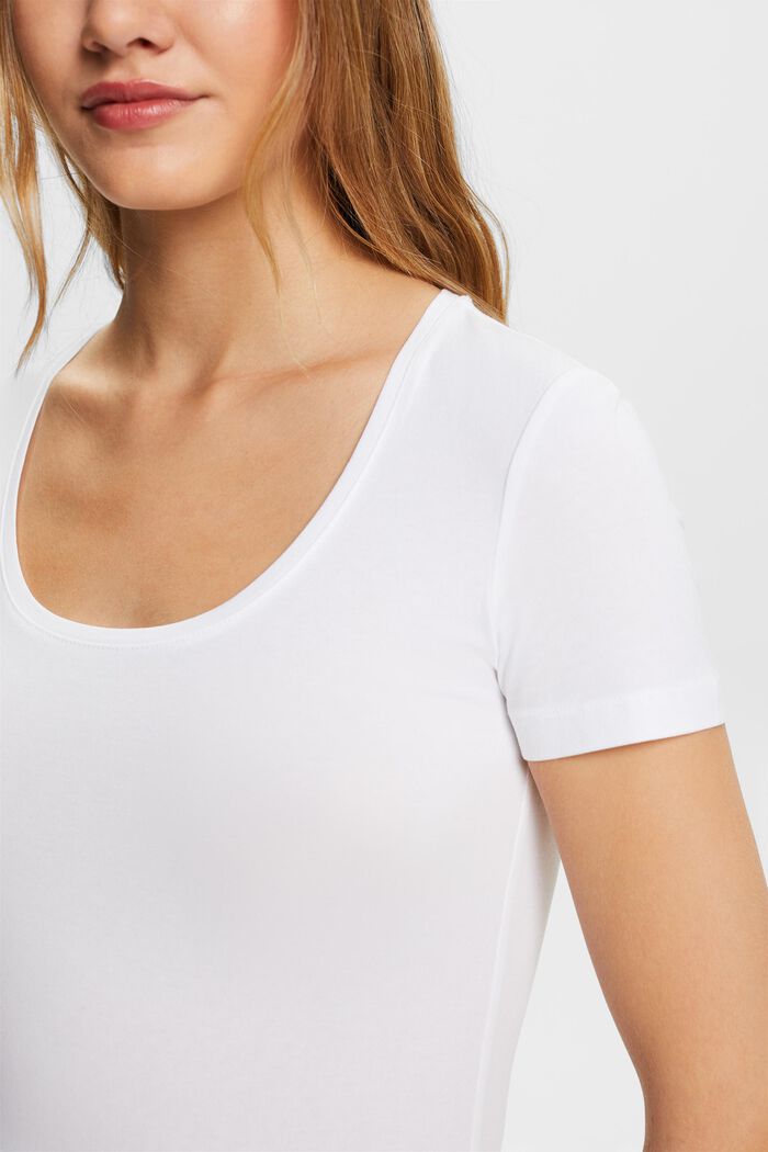 T-shirt a collo alto, WHITE, detail image number 2
