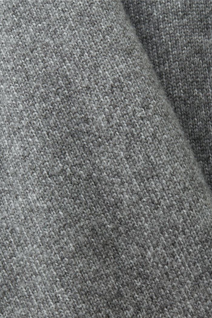 Pullover girocollo in misto lana, MEDIUM GREY, detail image number 5
