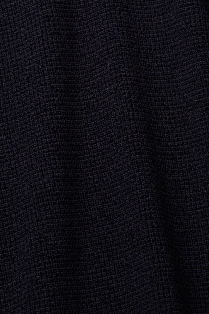 Pullover a maglia larga con scollo a V, NAVY, detail image number 1