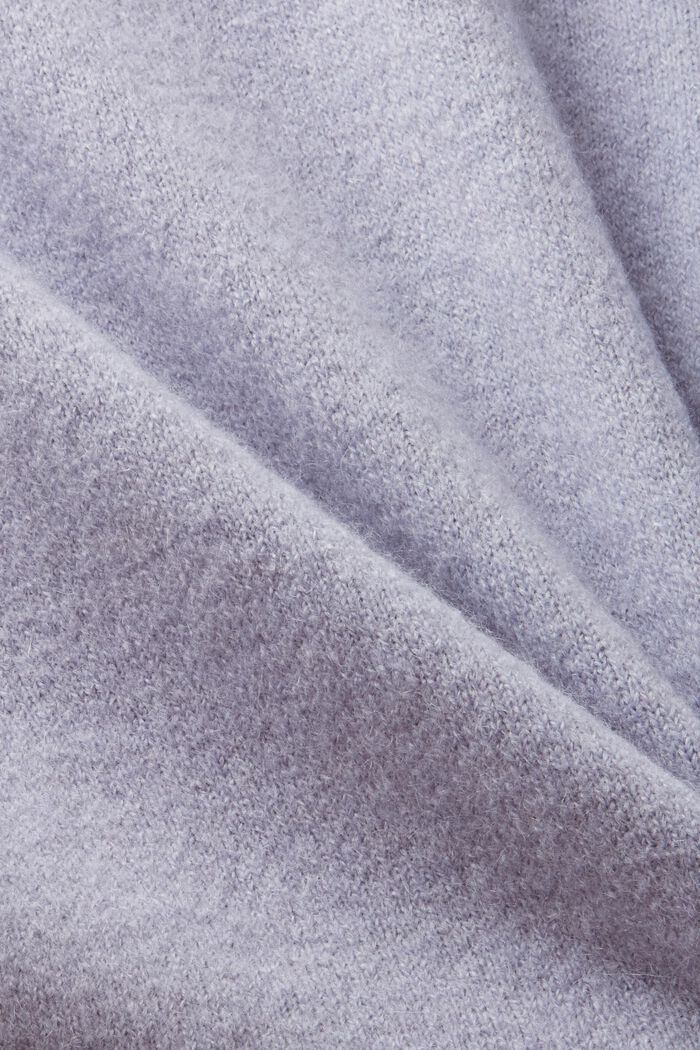 Cardigan in maglia intrecciata di misto lana, LIGHT BLUE LAVENDER, detail image number 7