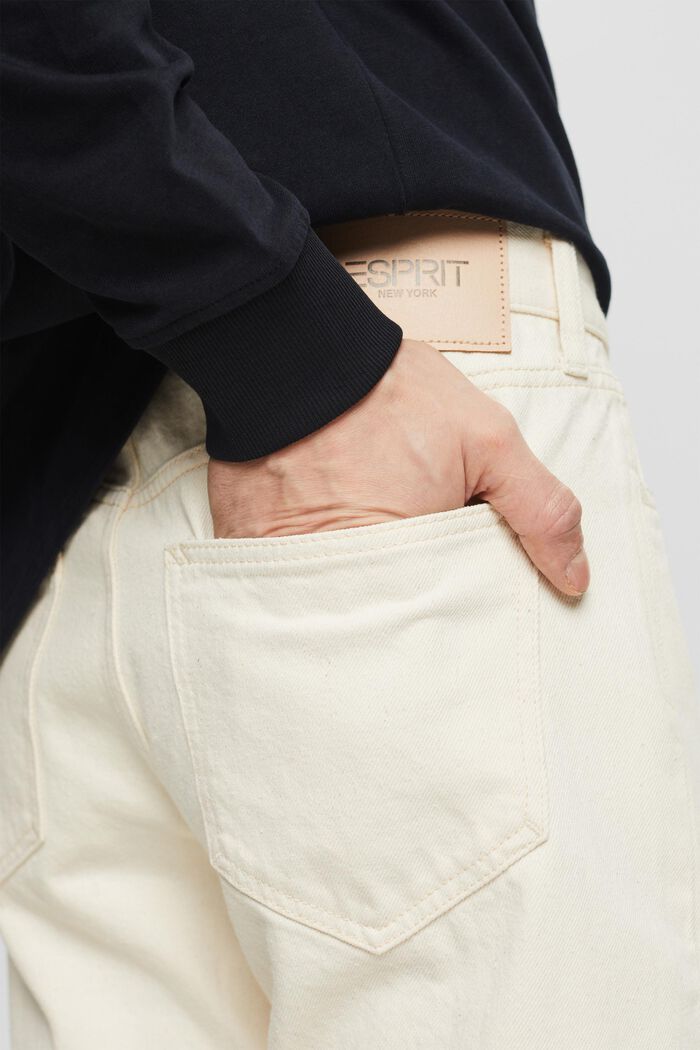 Jeans straight a vita media, OFF WHITE, detail image number 3