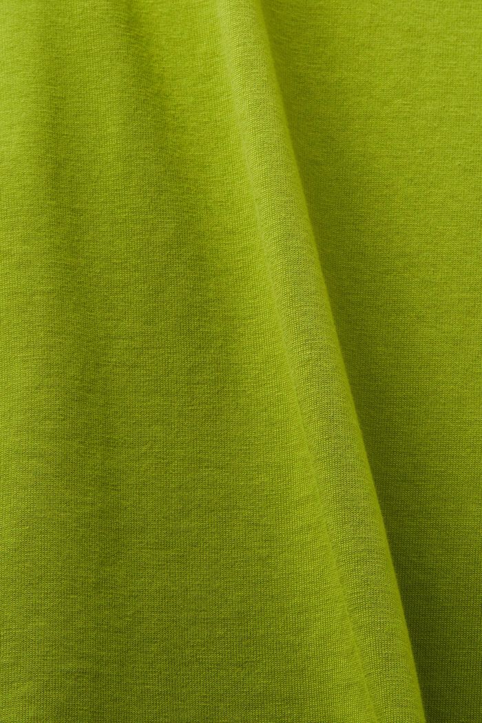 T-shirt in cotone con stampa del logo, LEAF GREEN, detail image number 5