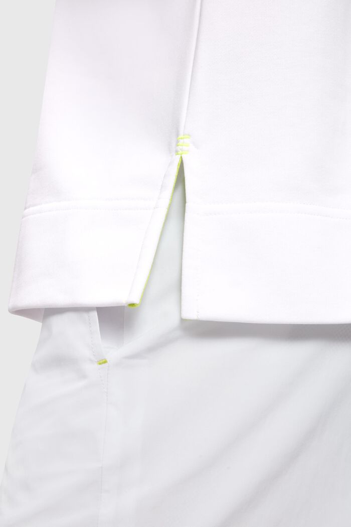 Felpa fluo con stampa relaxed fit, WHITE, detail image number 3