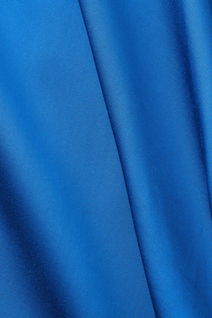 Gonna midi in raso, BRIGHT BLUE, detail image number 4