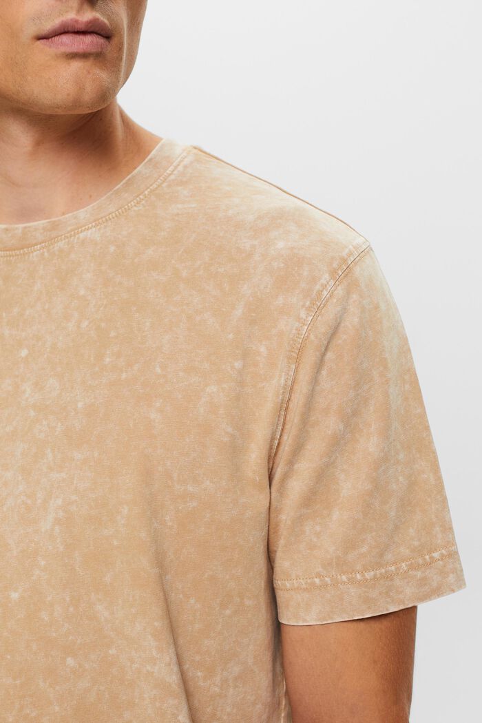 T-shirt 100% cotone lavato a pietra, BEIGE, detail image number 2