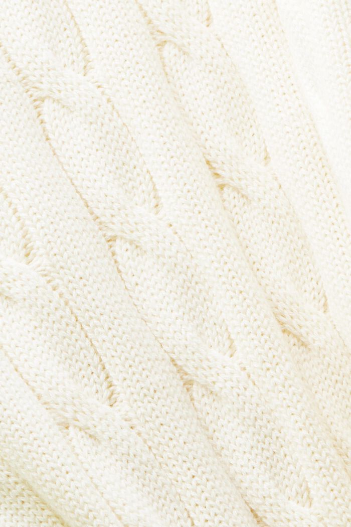 Pullover in maglia intrecciata con scollo a V, ICE, detail image number 5
