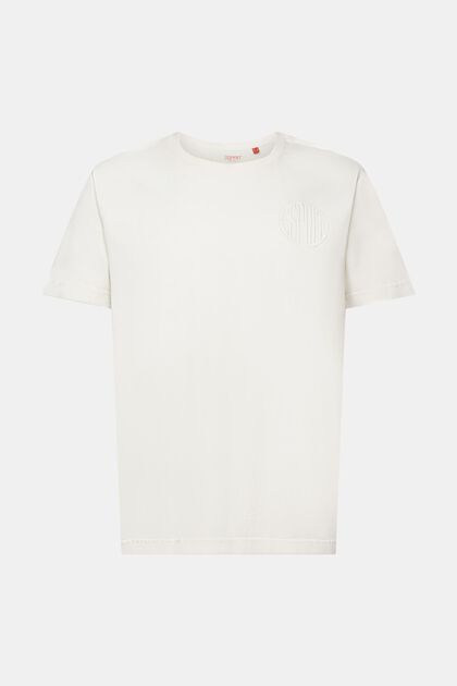 T-shirt con logo ricamato, 100% cotone