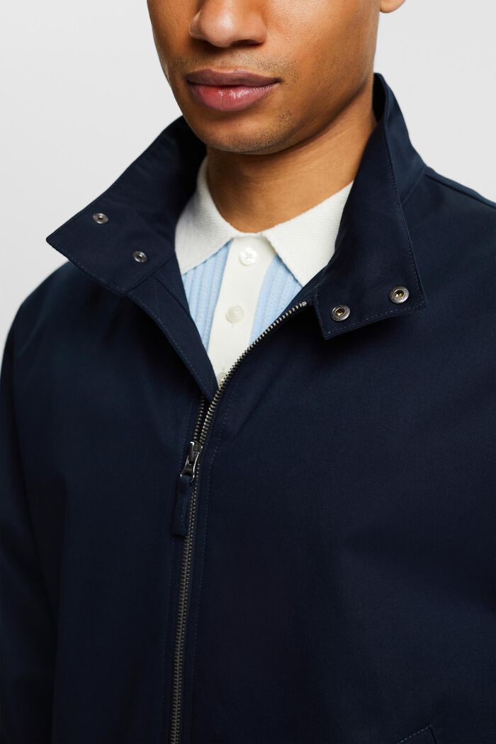 Giacca in canvas di cotone, NAVY, detail image number 3