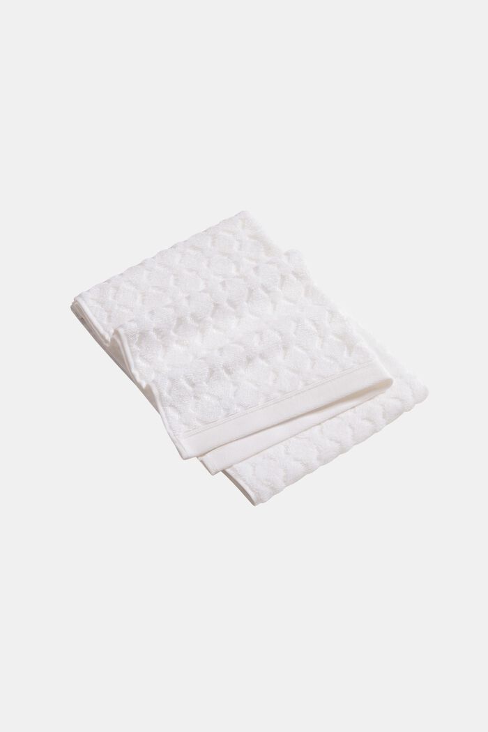 Asciugamano in 100% cotone biologico, WHITE, detail image number 0
