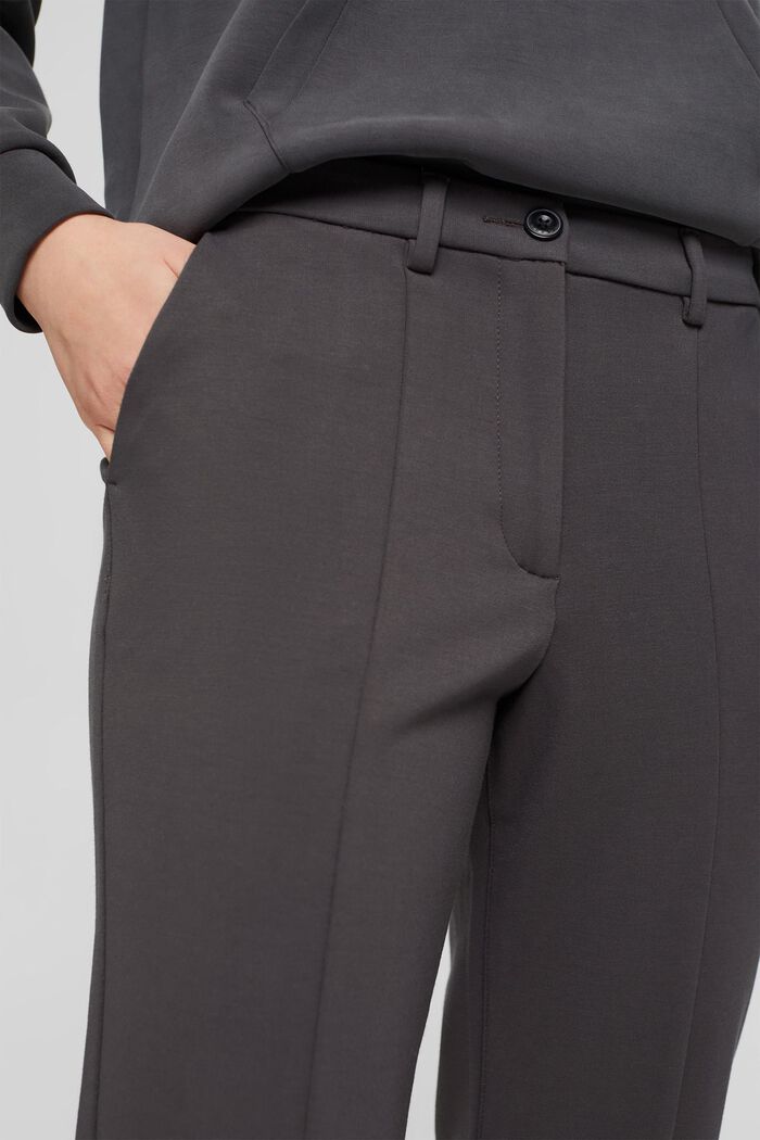 Pantaloni elasticizzati con spacchi, ANTHRACITE, detail image number 2