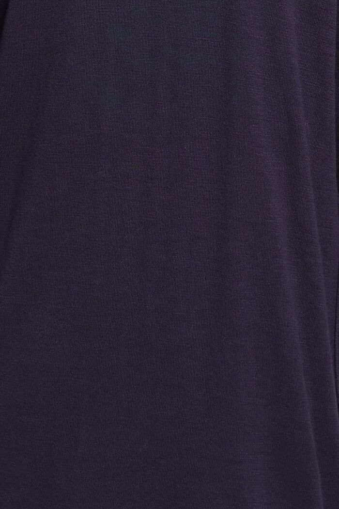 Cardigan in maglia di puro cotone con cappuccio, NAVY, detail image number 5