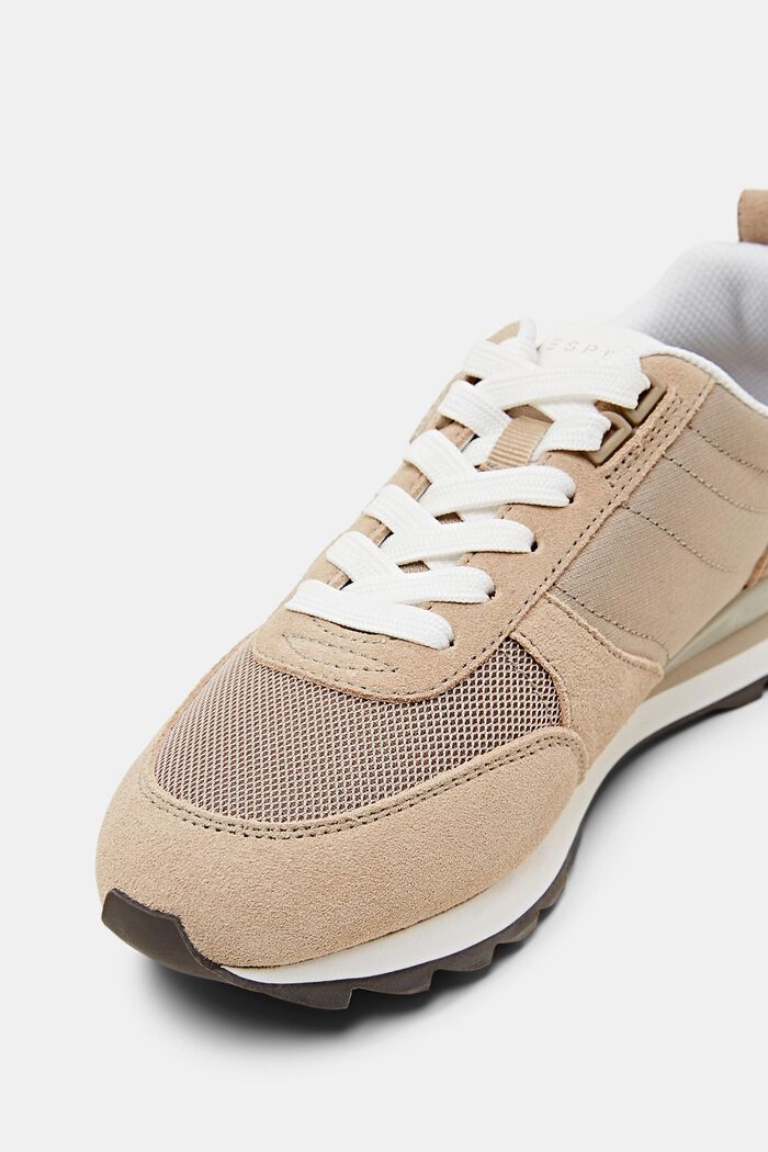 Sneakers in pelle scamosciata, TAUPE, detail image number 3