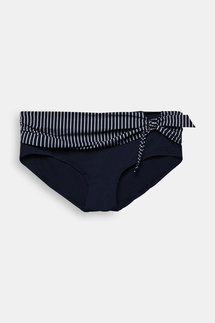 In materiale riciclato: culotte corte a righe, NAVY, detail image number 0