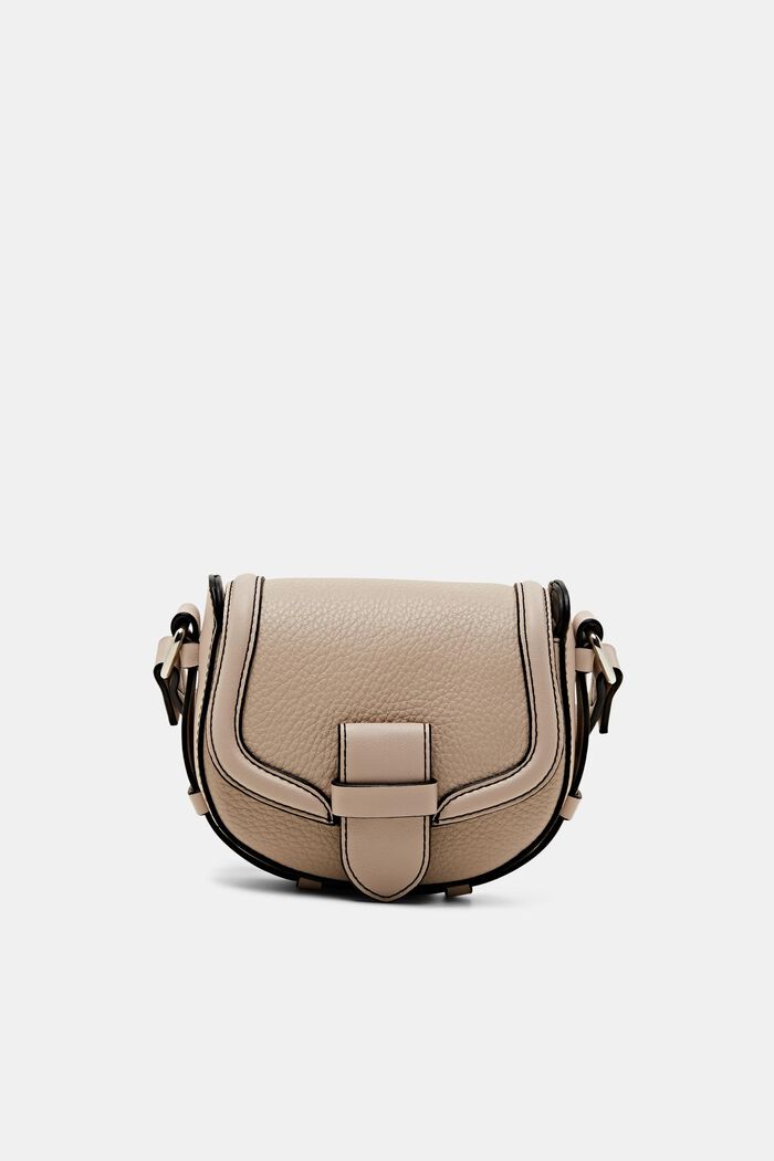 Borsa a tracolla in similpelle, LIGHT BEIGE, detail image number 0