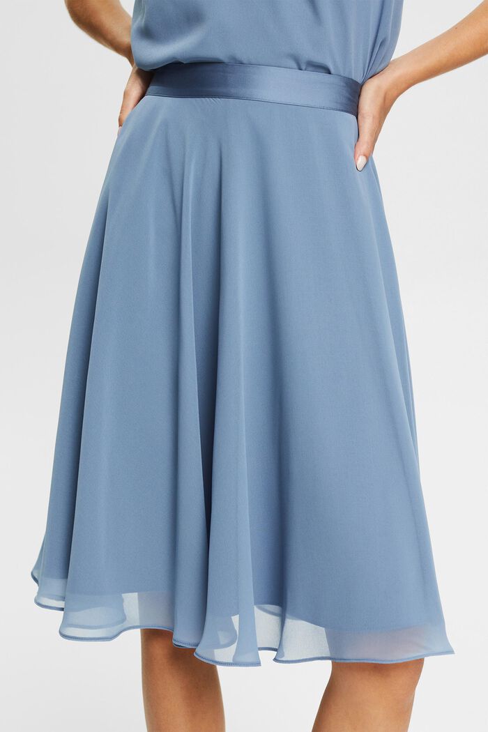 Light woven Skirt, GREY BLUE, detail image number 2