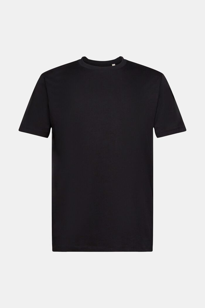 T-shirt girocollo in jersey, BLACK, detail image number 6