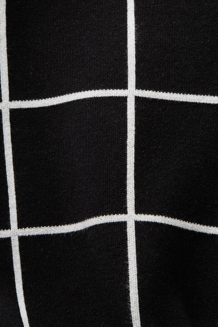 Minigonna in maglia jacquard, BLACK, detail image number 6