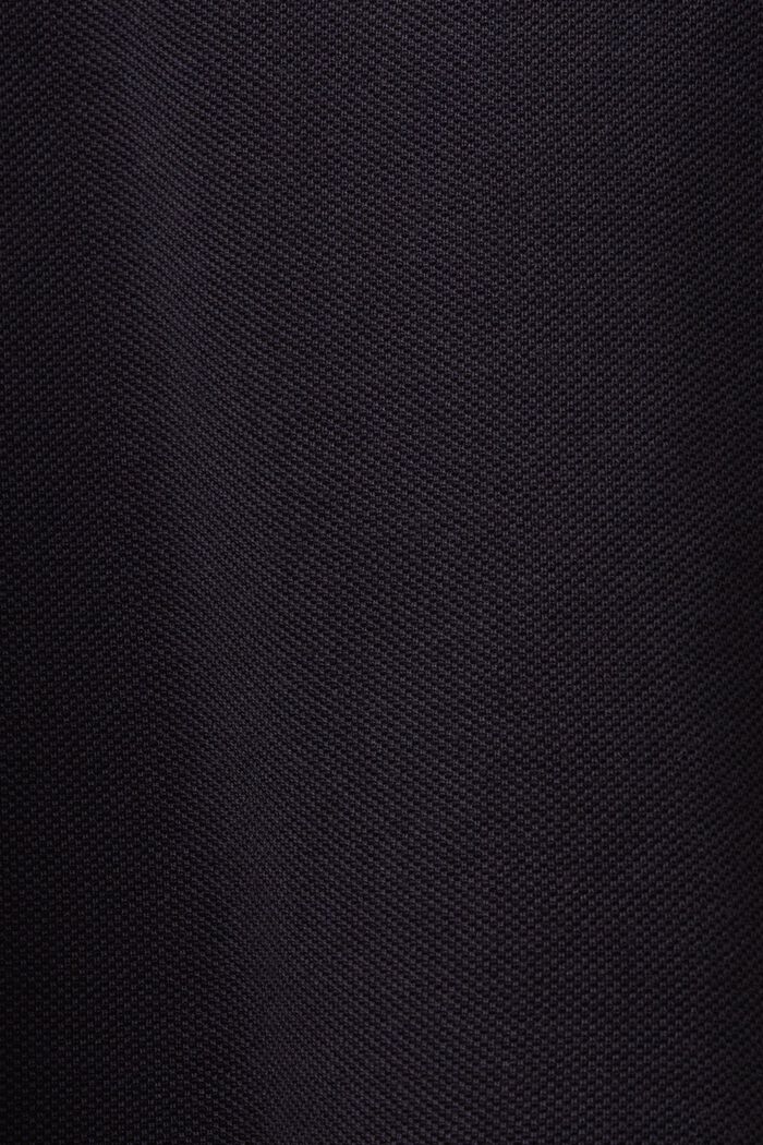 Polo in piqué di cotone Pima, BLACK, detail image number 5