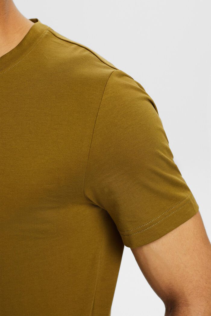 T-shirt in jersey di cotone biologico, OLIVE, detail image number 3
