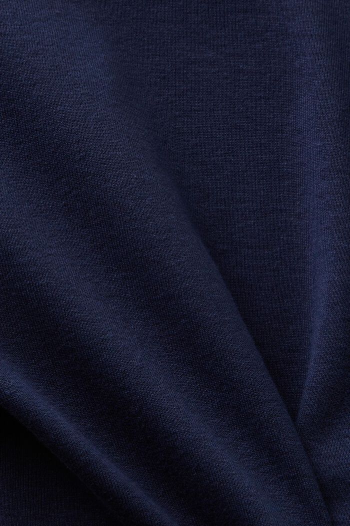 T-shirt in cotone a maniche corte, NAVY, detail image number 4