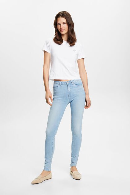 Jeans skinny in cotone sostenibile