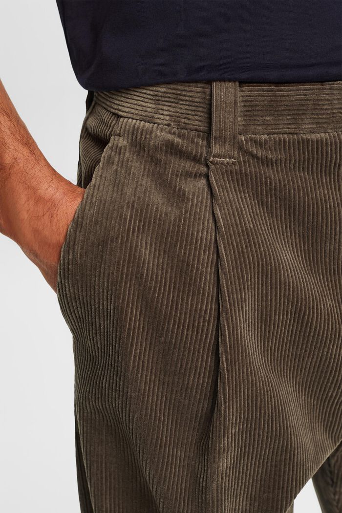 Pantaloni in velluto a gamba larga, BROWN GREY, detail image number 3