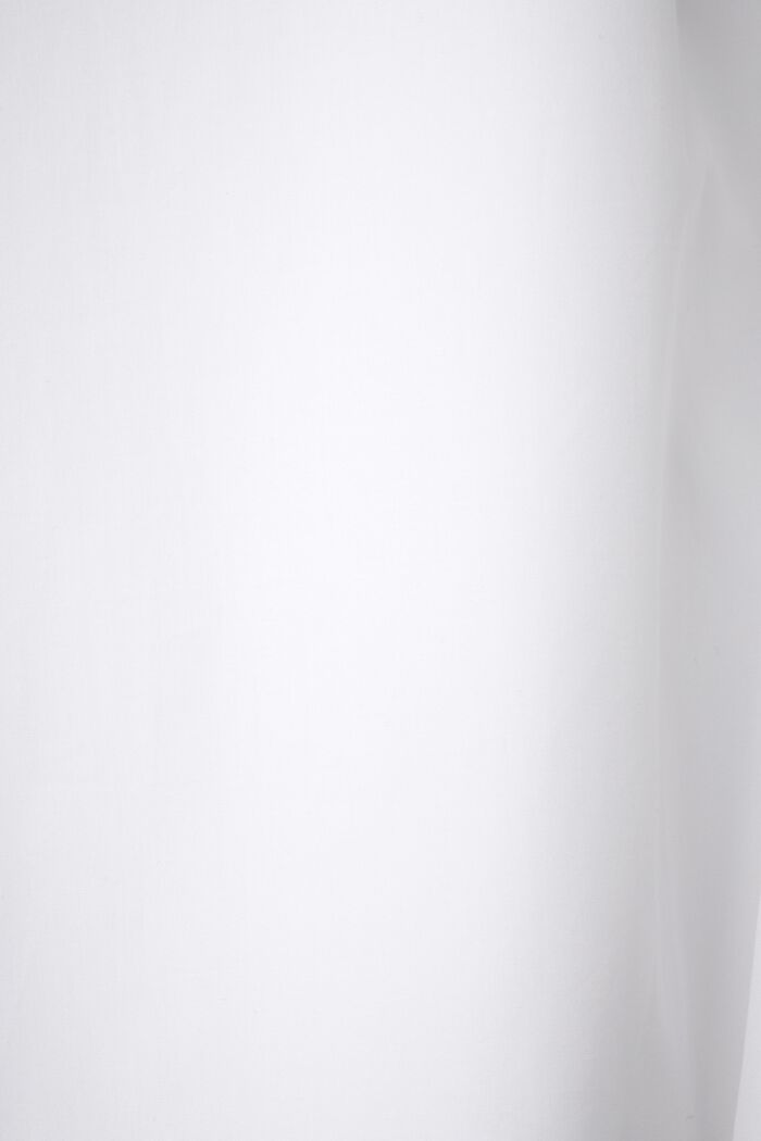 Camicia in popeline di cotone, WHITE, detail image number 4