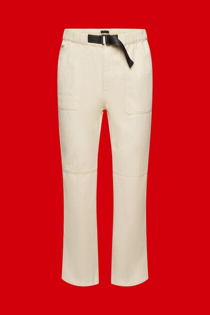 Pantaloni chino Straight Fit in cotone pesante