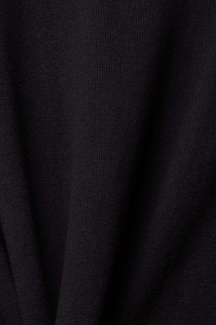 Abito in maglia al ginocchio, BLACK, detail image number 5