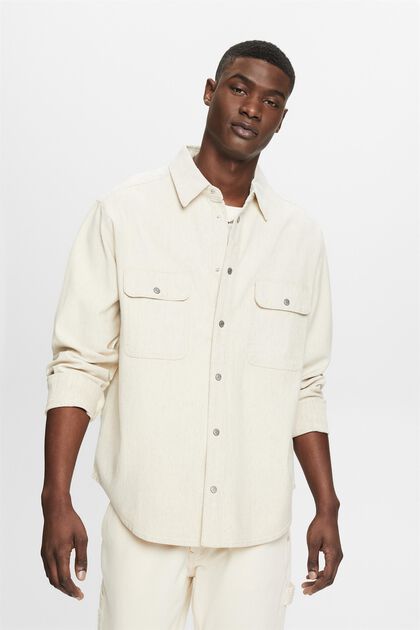 Overshirt a manica lunga in stile utility