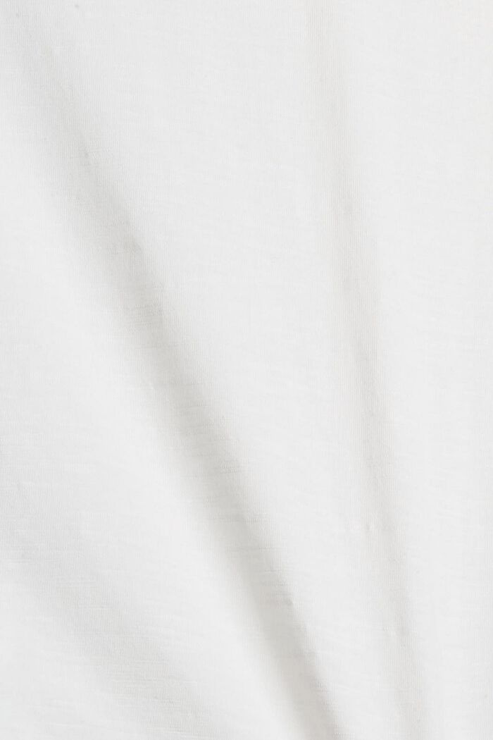 Maglia a manica lunga in  jersey stampata con cotone biologico, OFF WHITE, detail image number 4