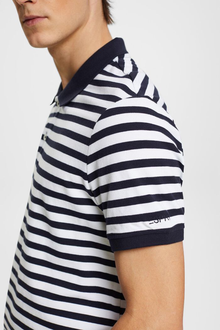 Polo a righe Slim Fit, NAVY, detail image number 2